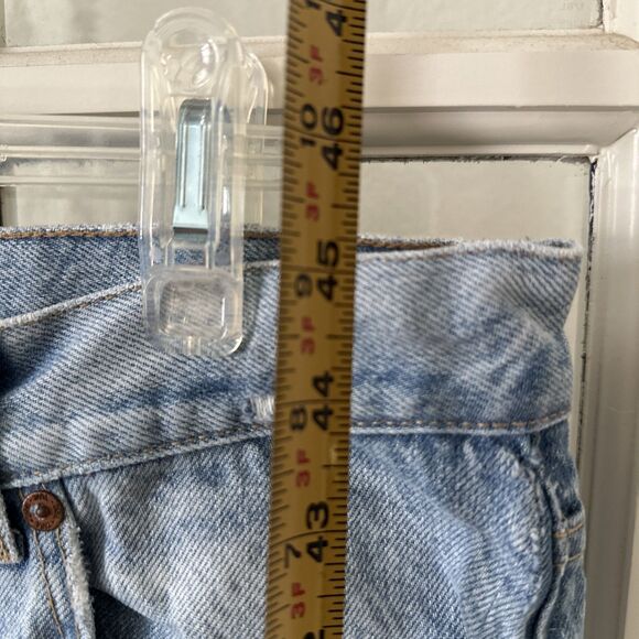 Zara Jeans Women's 14 High Waisted Light Wash Ripped Wide Leg - Picture 8 of 11